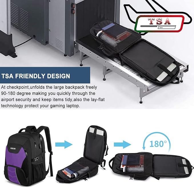 PUSLOM Extra Large Travel Laptop Backpack - Image 5