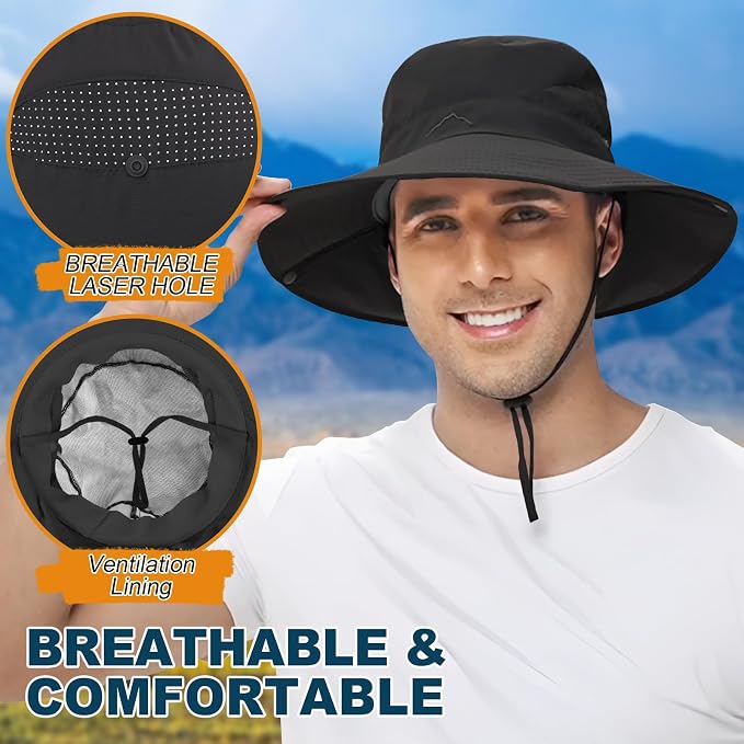 ZOORON Sun Hat for Men Women Fishing Hat - Image 4