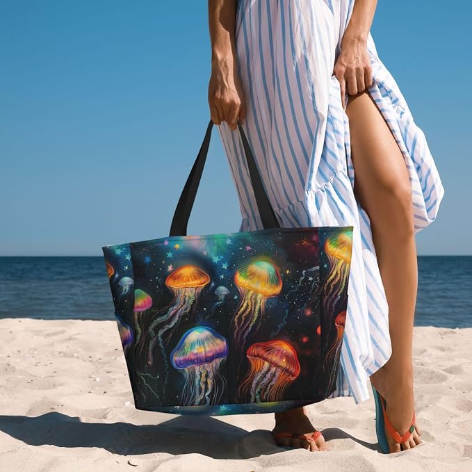 Beach Bag for Women Beach Tote Bag Waterproof Sandproof Large Bags - Image 6