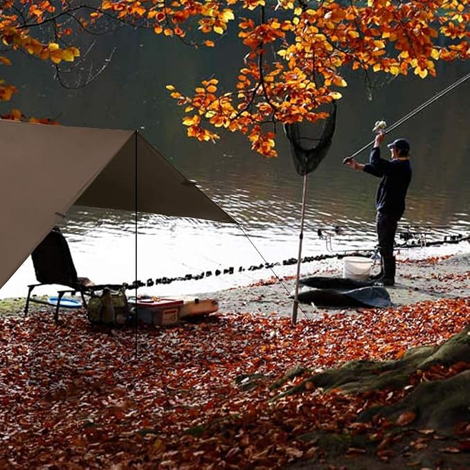 KALINCO Waterproof Camping Tarp Tent Hammock Rain Fly, 10X10FT/10X15FT - Image 6