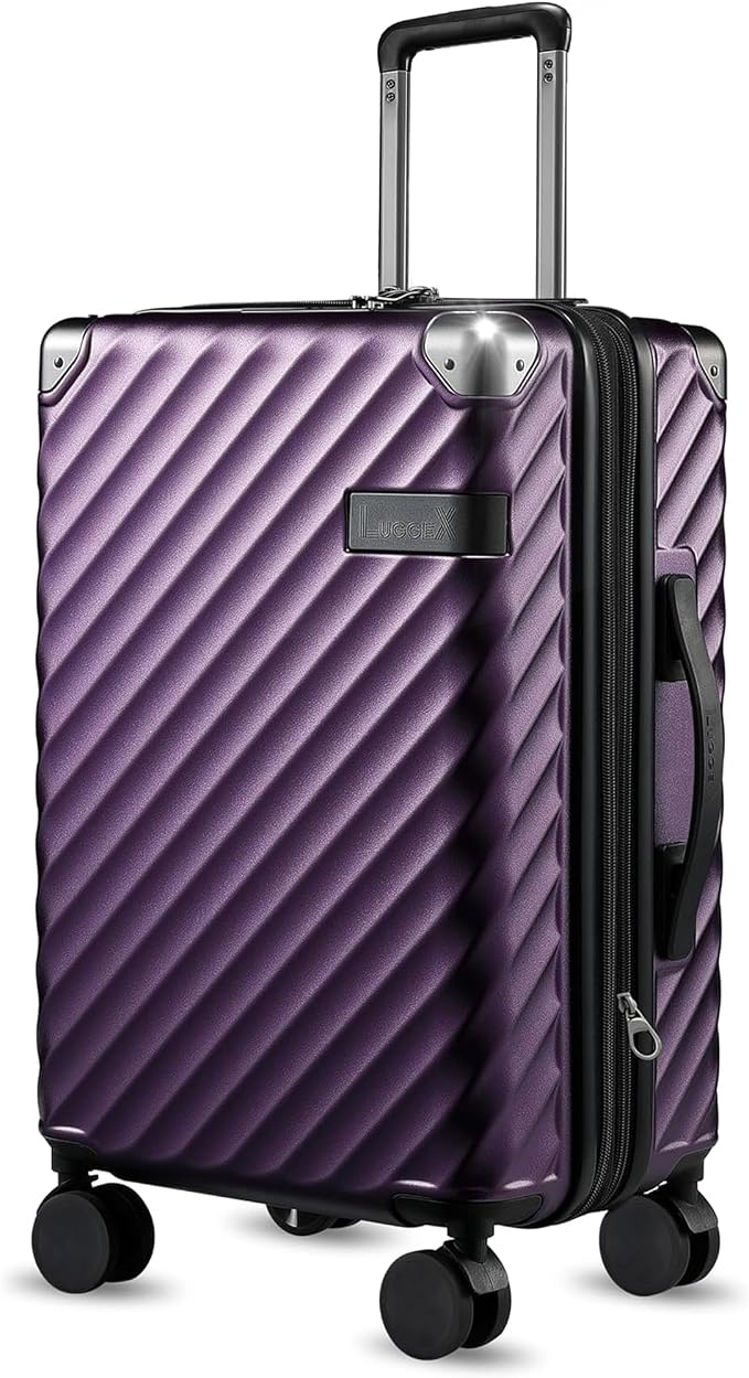 LUGGEX Luggage with Spinner Wheels, Polycarbonate Expandable Hard Shell Suitcase by LuggeXLUGGAGE