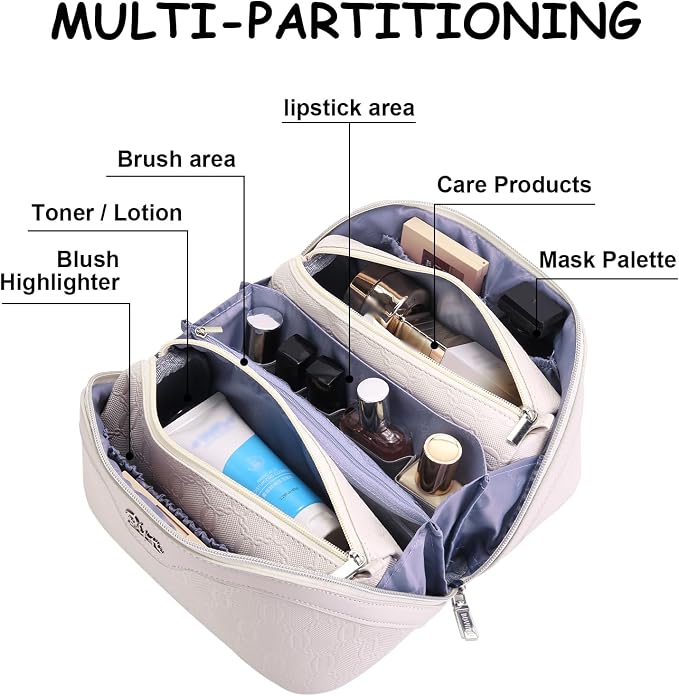 BOYATU Travel Makeup Bag for Women: Cosmetic Organizer Bag - Image 7