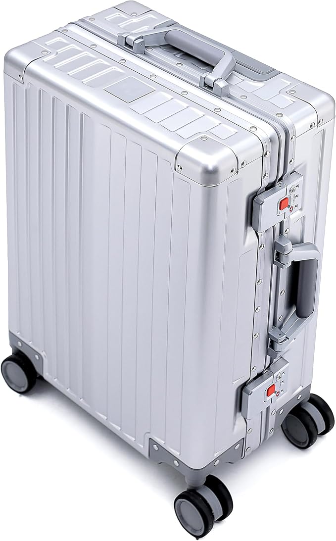YYW Aluminum Carry-On Luggage Airline Approved Lightweight Suitcase - Image 2