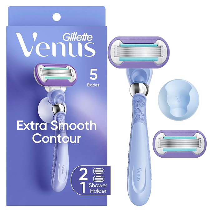 Gillette Venus Deluxe Smooth Swirl Women's Razor Handle + 2 Blade Refills by Venus
