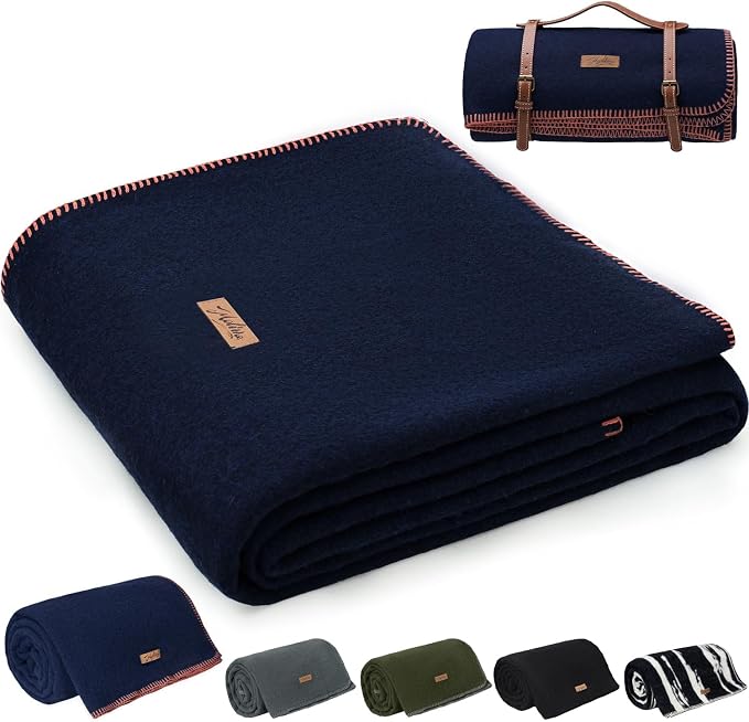 100% Wool Blanket, Military Wool Blanket, Sporting Events, Survival Kits by EmbraceCozyWarmthandUltimateComfort