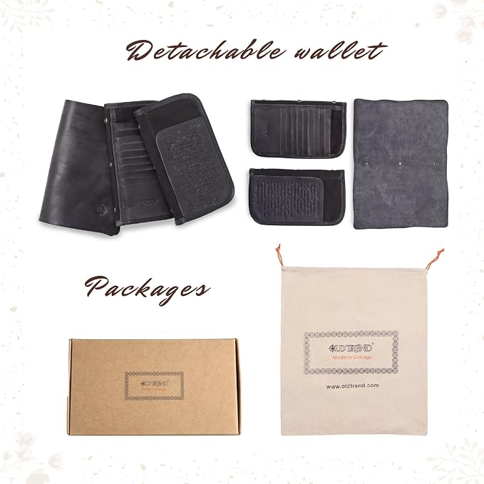 Genuine Leather Nomad Organizer Travel Wallet | Women's Wallet Clutch Passport - Image 6