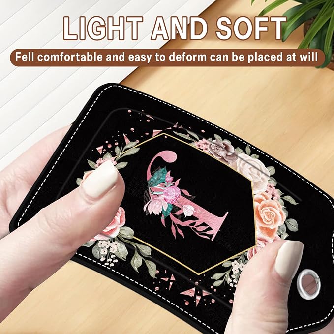 2Pcs Letter J Luggage Tag for Women, Name ID Labels - Image 6