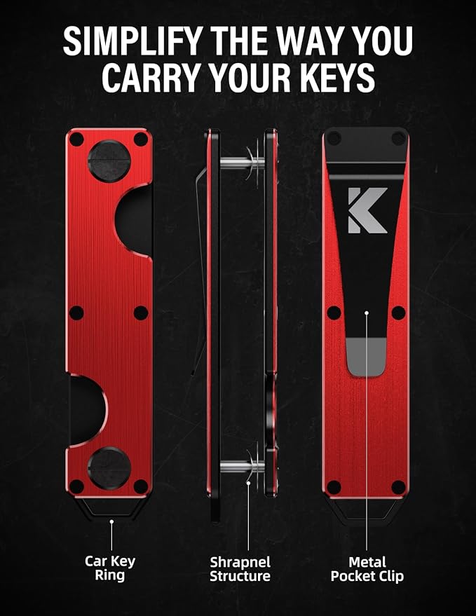 Key Organizer Key Holder Compact Key Case Minimalist Metal Key Chain Key Holder - Image 2