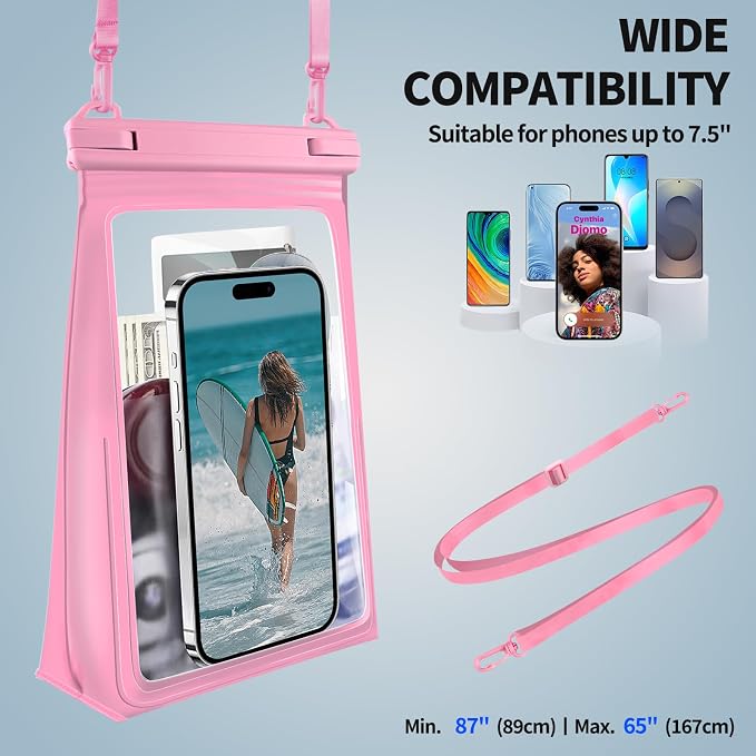 Large Waterproof Phone Pouch, Cell Phone Dry Bag - Image 5