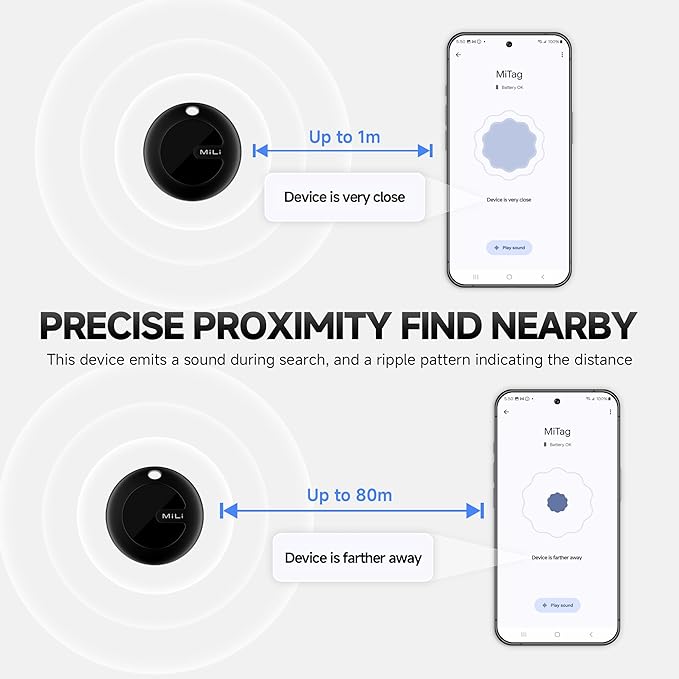 MiLi MiTag Bluetooth Tracker for Android, Google Certified Key Finder/Luggage - Image 3