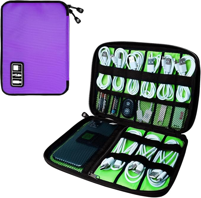 Electronics Travel Organizer, Portable Waterproof Electronic Travel Storage Bag by Lcsmaokin