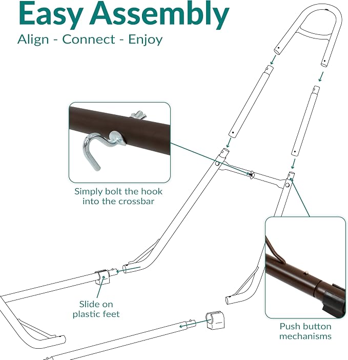 Sunnydaze Universal Double Hammock Stand Only - Image 6