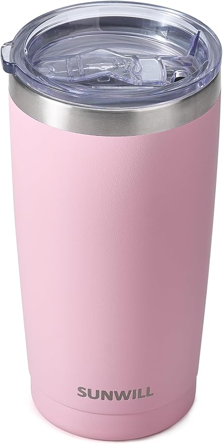 SUNWILL Travel Coffee Tumbler 20 oz, Insulated Mug by SUNWILL