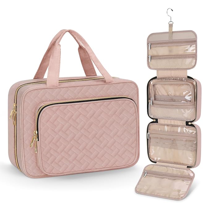 Wedama Toiletry Bag for Women, Medium Cosmetic Travel Bag, Hanging Toiletry Bag by Wedama
