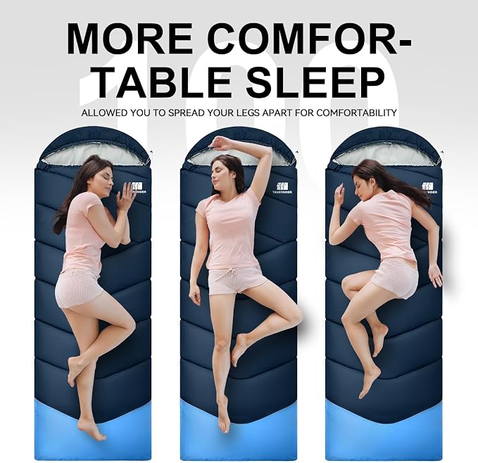 Sleeping Bags for Adults Cold Weather, Waterproof, Lightweight Sleeping Bag for - Image 7