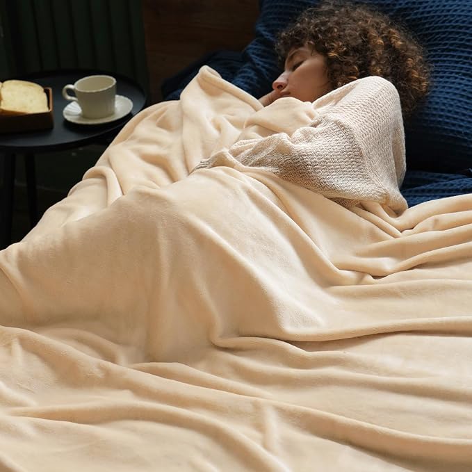 PHF Ultra Soft Fleece Blanket Queen Size, No Shed No Pilling Luxury Plush Cozy - Image 2