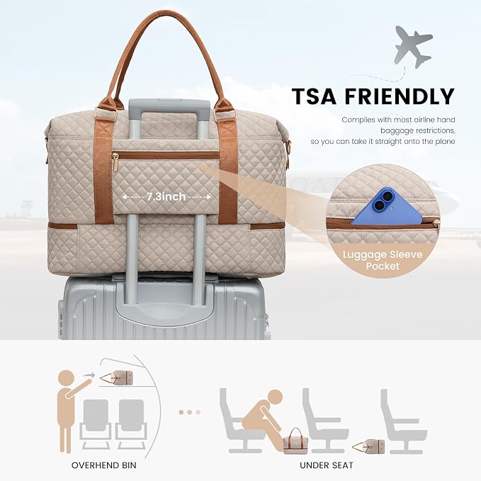 LOVEVOOK Travel Duffle Bag, Weekender Bags - Image 4