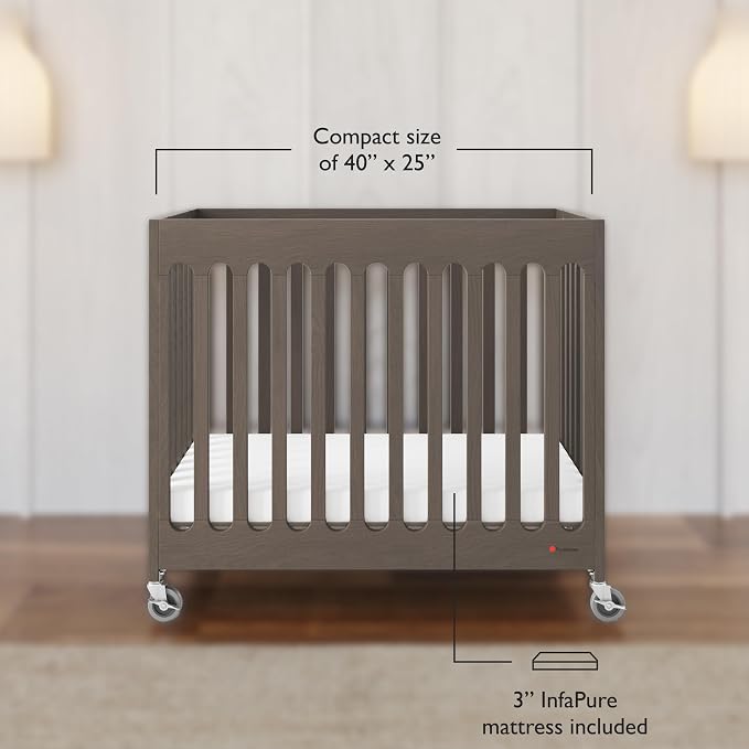 Foundations Boutique Folding Hotel Crib and Sheet Bundle - Image 4