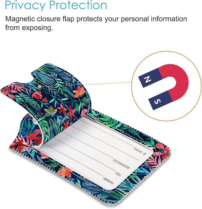 Fintie Luggage Tags, Privacy Cover ID Label - Image 3