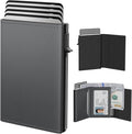 typecase Mens Wallet Card Holder: Pop Up Aluminum Case, Carbon Fiber Leather by typecase