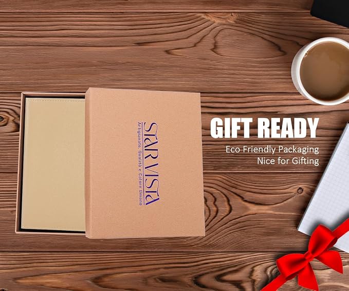 STAR VISTA Albatross Leather Travel Passport Holder, Minimalist Design - Image 9