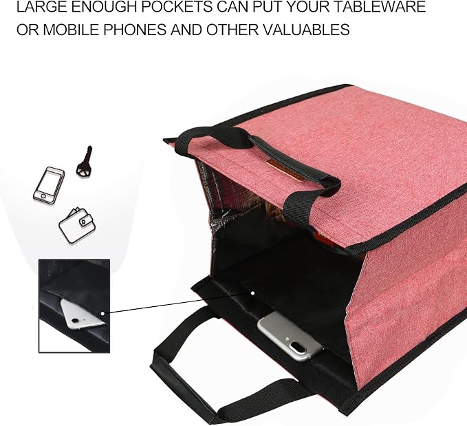 Lunch Bags for Women Insulated Reusable Lunch Tote - Image 4