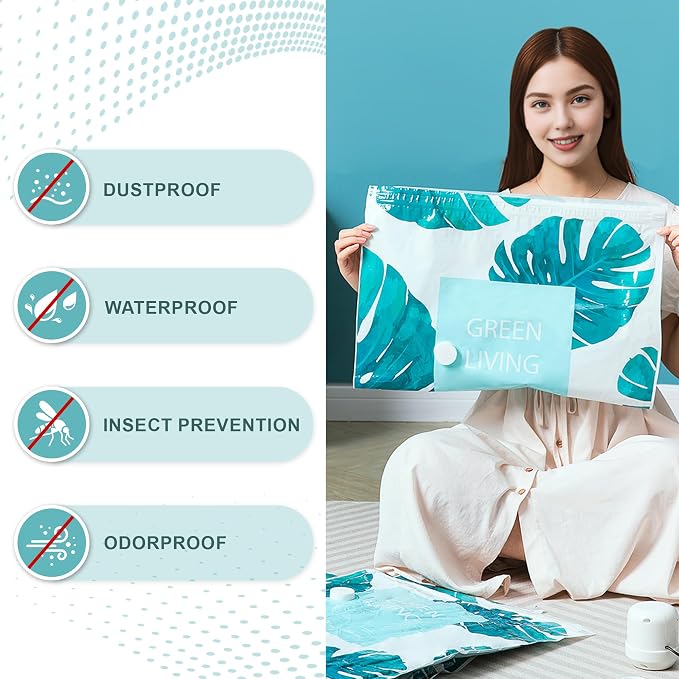 20 Pack Vacuum Storage Bags for Clothing Travel - Image 8