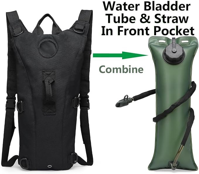 ATBP Running Hydration Vest Pack Tactical 3L Water Bladder Backpack Bag - Image 5