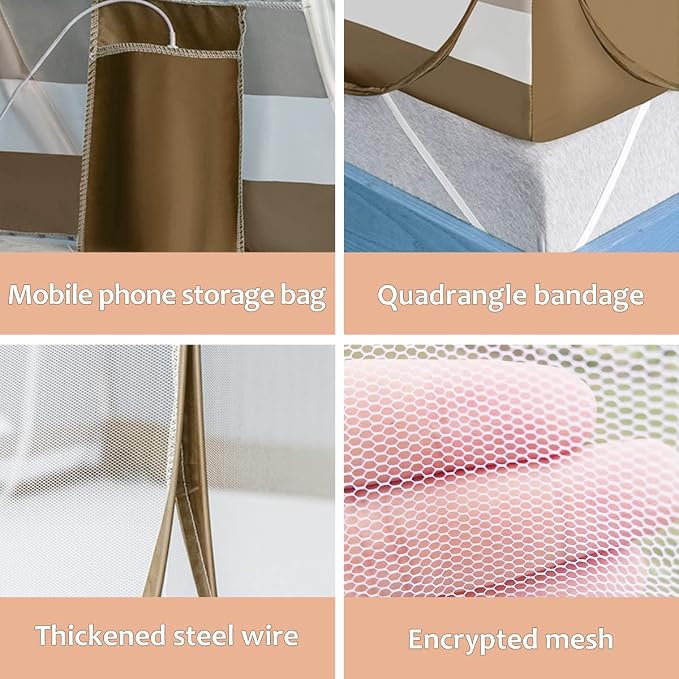 Jsanh Folding Mosquito Net Tent Canopy Curtains - Image 5