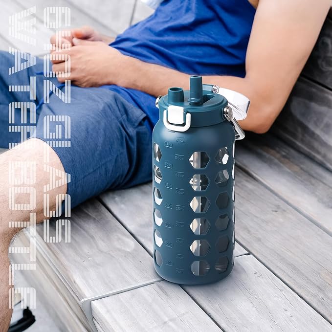 MUKOKO 64oz Glass Water Bottles - Image 6