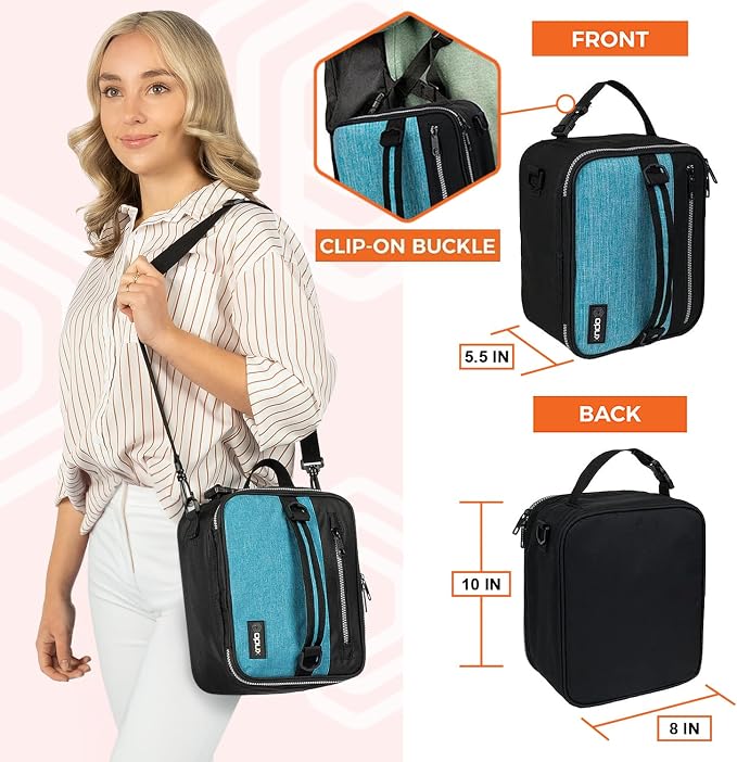 opux Insulated Lunch Box for Men Women Adult, Compact Lunch Bag for Kids Boy - Image 2