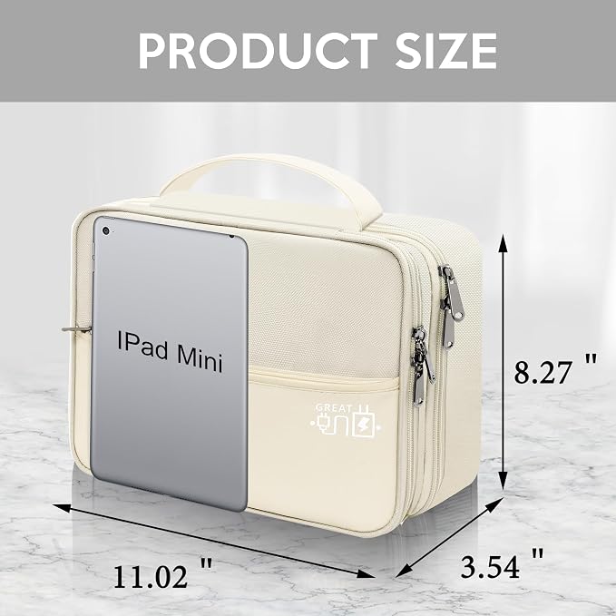 Electronic Organizer Travel Case, Travel Cord Organizer Case Portable - Image 2