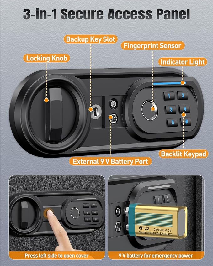 Uniclife 71 Position Key Box, Wall Mount Key Lock Box - Image 4
