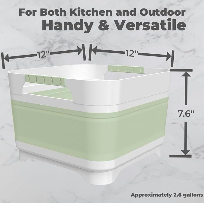 Wash Basin for Baby Bottles, Versatile Wash Tub for Kitchen, Outdoor Camping - Image 5