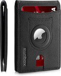 RUNBOX AirTag-Wallet-Mens-Slim-RFID Blocking Wallets Leather by RUNBOX