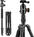 Fotopro 66" Camera Tripod, Aluminum Compact Travel Tripod and Monopod by Fotopro