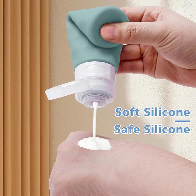 Travel Bottles for Toiletries, BPA Free Leak Proof Premium Silicone Bottles - Image 5