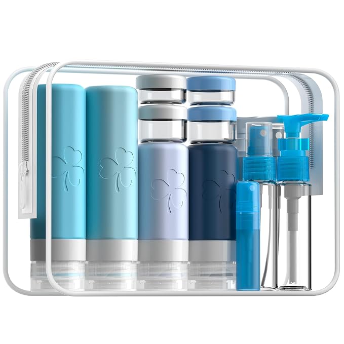 INSFIT Travel Bottles for Toiletries 23pack, TSA Approved Travel Size Toiletries by INSFITPortableTravelBottles