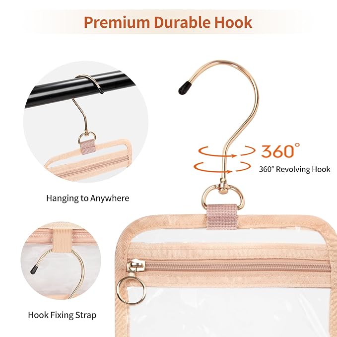 CUBETASTIC Clear Makeup Bag for Women, Transparent Cosmetic Organizer Case for - Image 2