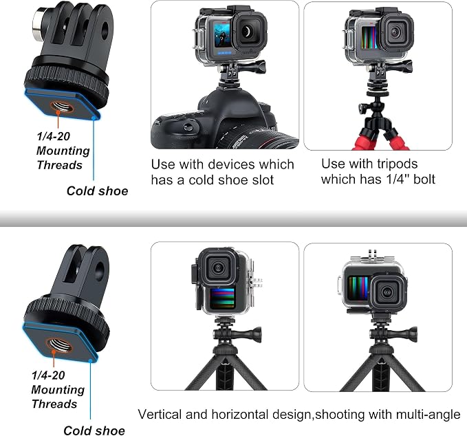 SOONSUN Waterproof Case for GoPro Hero 13 12 11 10 9 Black, 196FT/60M - Image 4