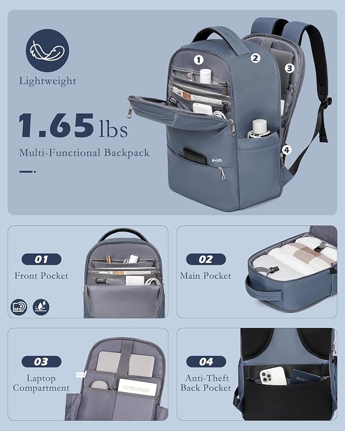 Coolife Luggage Sets 3 Piece, 20In Carry On Luggage - Image 2
