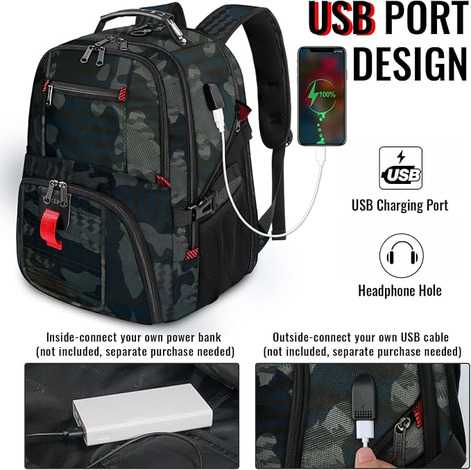 YOREPEK Travel Backpack, Extra Large 50L Laptop Backpacks - Image 3