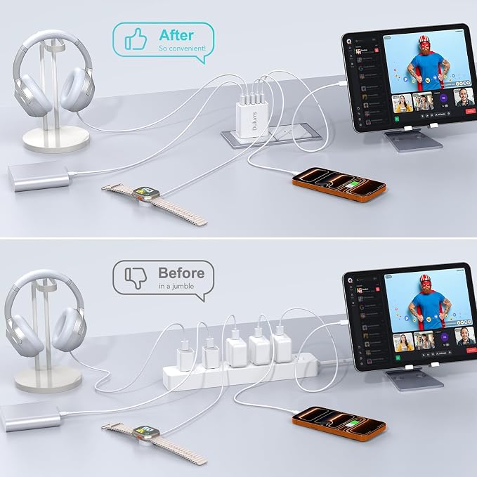 50W USB Wall Charger Block, Android Phones - Image 6