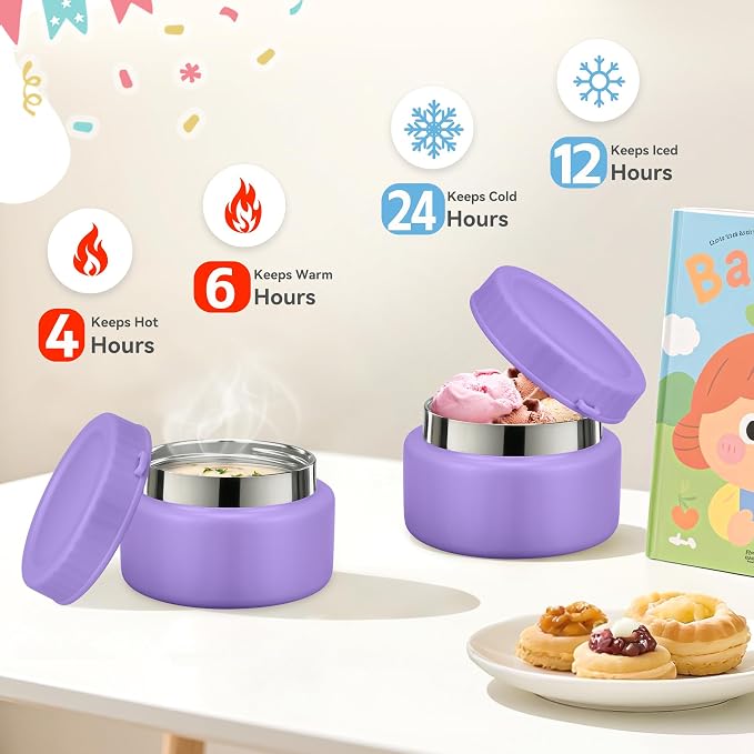 Bento Lunch Box for Kids with 9oz Soup Thermo Leak-Proof Lunch Food Container - Image 2