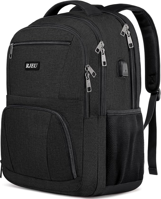 School Backpack for Teen Boys, 15.6 Inch Anti Theft Laptop Bookbag by RJEUBACKPACK
