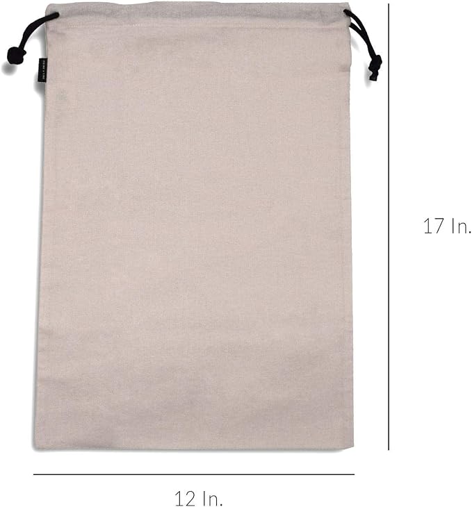 ZENPAC Travel Shoe Bag, Washable Breathable Cotton Fabric - Image 6