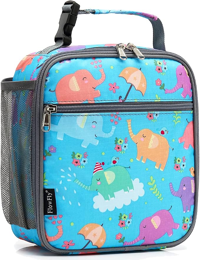FlowFly Kids Lunch box Insulated Soft Bag Mini Cooler Back to School Thermal by FlowFly