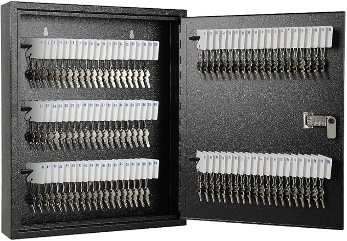 KYODOLED 100Keys Key Cabinet Organizer, Key Lock Box Wall Mount by KYODOLED