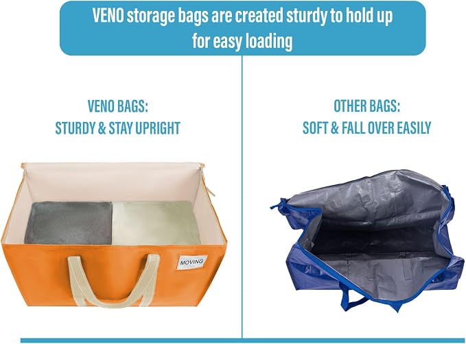 VENO 4 Pack Moving Bags, Heavy Duty, Moving Boxes Alternative, Packing Storage - Image 4