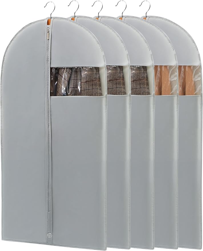 43" Garment Bags for Hanging Clothes, Suit Bags for Closet Storage and Travel - Image 8